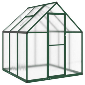 Seră de Grădină - Aluminiu, Verde, 169x169x195 cm 2