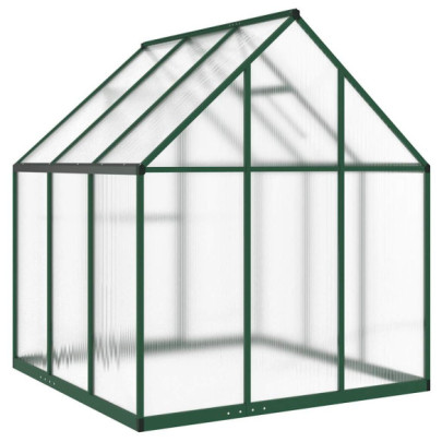 Seră de Grădină - Aluminiu, Verde, 169x169x195 cm