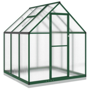 Seră de grădină - 169x169x202 cm - Verde - Aluminiu 2