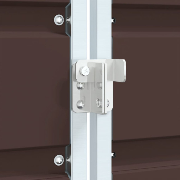 Depozitare Gunoi cu Roti - Otel Maro - 72x81x115 cm