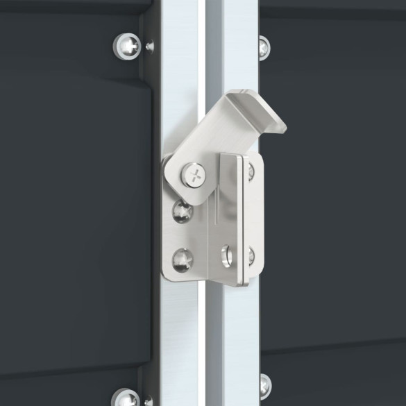 Depozit pubele cu roți duble antracit - 144x81x113 cm