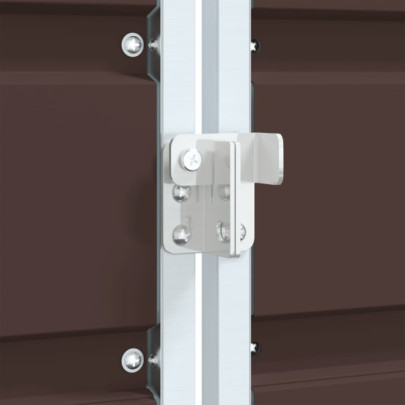 Depozit Pubele Roți Duble - Maro - Oțel | Livrare Gratuită