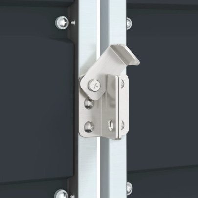 Depozit Pubele cu Rote Triple Antracit Oțel 216x81x115 cm