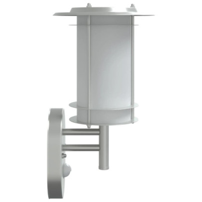 Lămpi Exterioare cu Senzor Mișcare 2 buc - Oțel Inox IP44