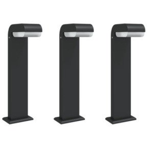 Set 3 Lămpi Podea Exterior Negru | Aluminiu Turnat IP54 2