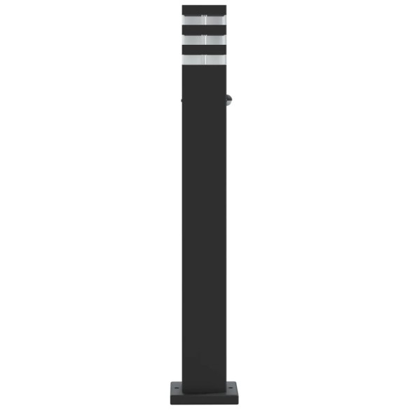 Lămpi Podea Exterior cu Senzor Mișcare - 3 bucăți Negru