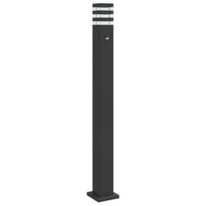 Lampă Exterior cu Senzor Mișcare - 110 cm, Negru, Aluminiu 2