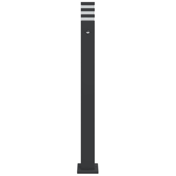 Lampă Exterior cu Senzor Mișcare - 110 cm, Negru, Aluminiu Lampă Exterior cu Senzor Mișcare - 110 cm, Negru, Aluminiu