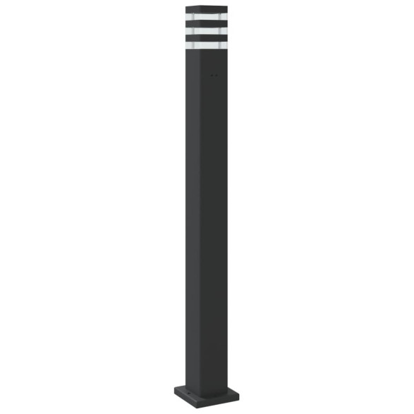 Lampă Exterior cu Senzor Mișcare - 110 cm, Negru, Aluminiu Lampă Exterior cu Senzor Mișcare - 110 cm, Negru, Aluminiu