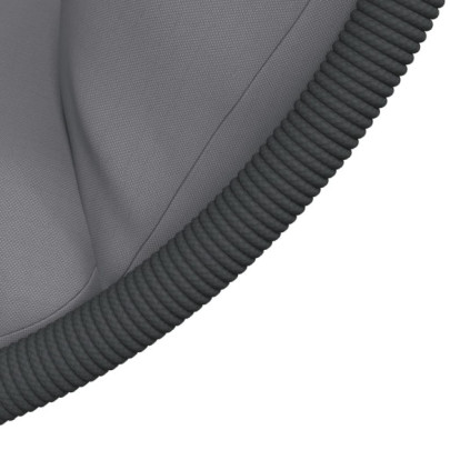 Scaun suspendat tip ou cu suport - Ratan și oțel - Gri