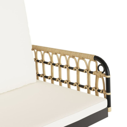 Bancă Balansoar cu Perne pentru Grădină - Poliratan