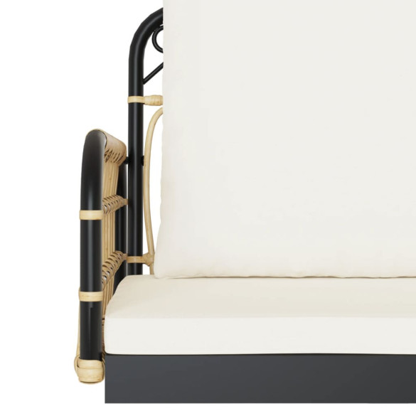 Bancă Balansoar cu Perne pentru Grădină - Poliratan