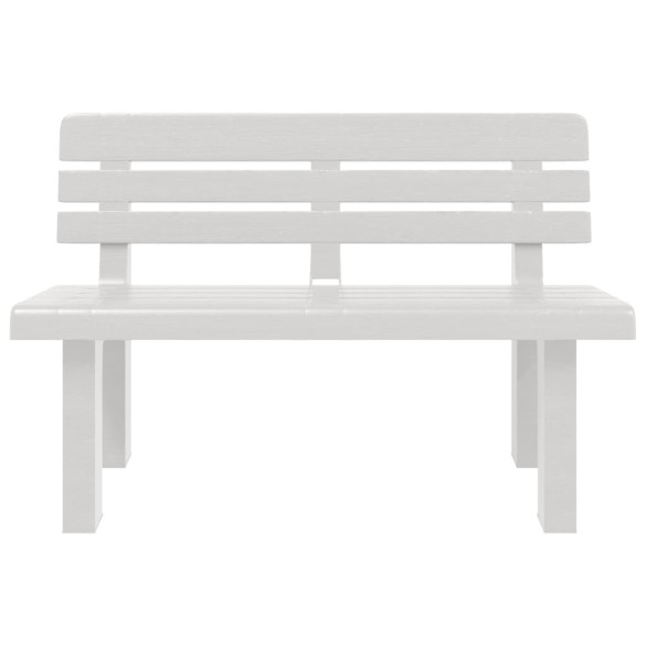 Bancă Grădină Albă - Polipropilenă - 110x52x71 cm - Comandă Acum