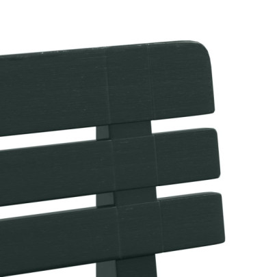 Bancă Grădină Albă Polipropilenă 110cm | Livrare Gratuită