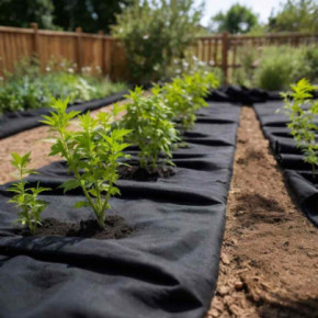 Membrană Geotextilă Negru 150m - Fibră Poliester