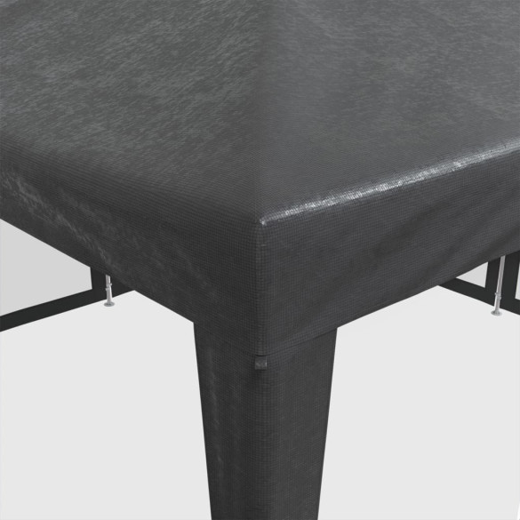 Cort de petrecere 4x4m cu plasă antracit - Livrare gratuită