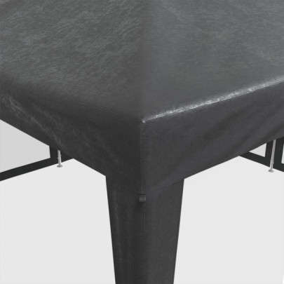 Cort de petrecere 4x4m cu plasă antracit - Livrare gratuită