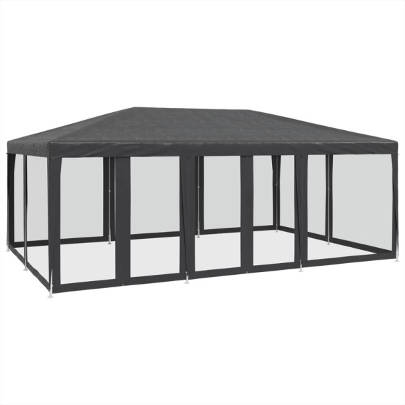 Cort de Petrecere cu Plasă, 6x4m, Antracit - Livrare Gratuită