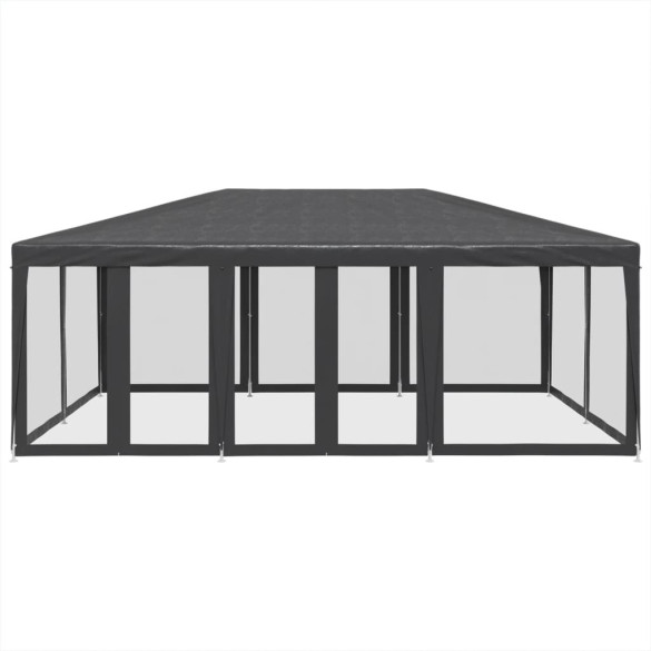 Cort de Petrecere cu Plasă, 6x4m, Antracit - Livrare Gratuită