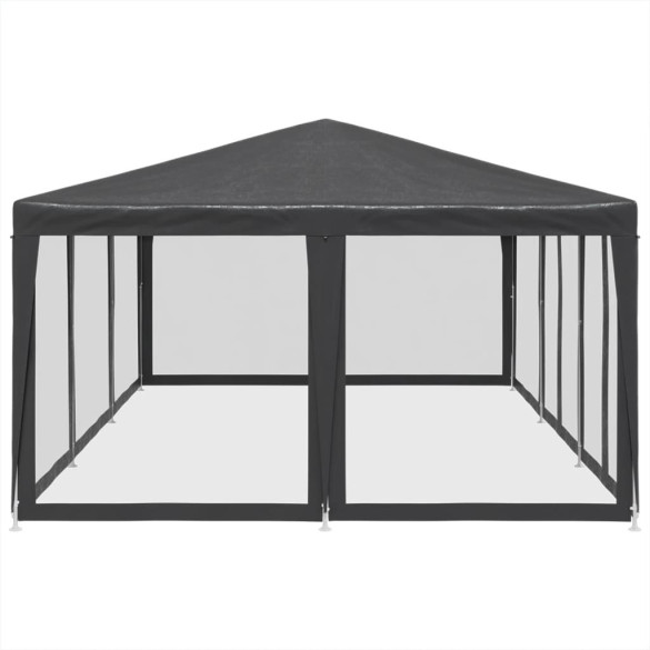 Cort de Petrecere cu Plasă, 6x4m, Antracit - Livrare Gratuită