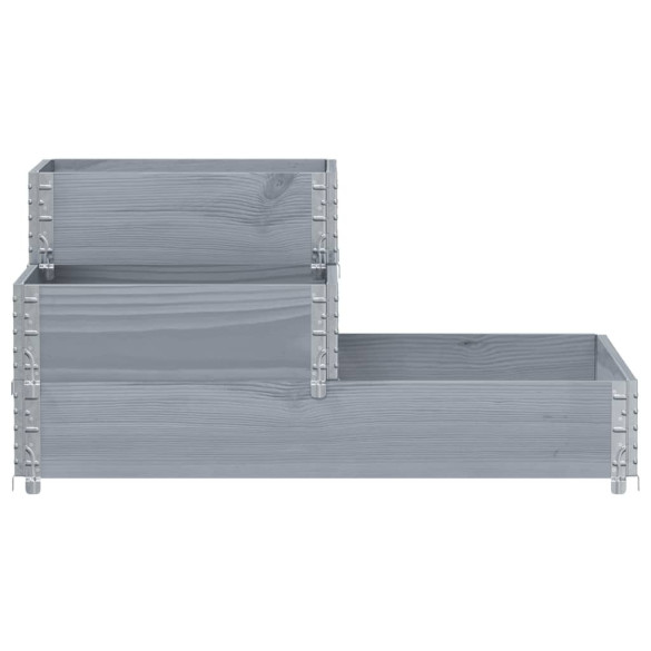 Strat înălțat 3 niveluri - Lemn masiv pin - Livrare gratuită