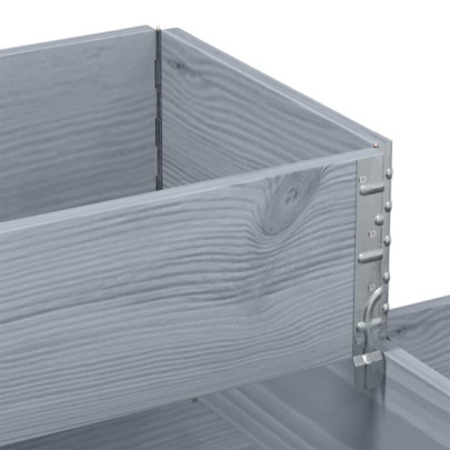 Strat înălțat 3 niveluri - Lemn masiv pin - Livrare gratuită