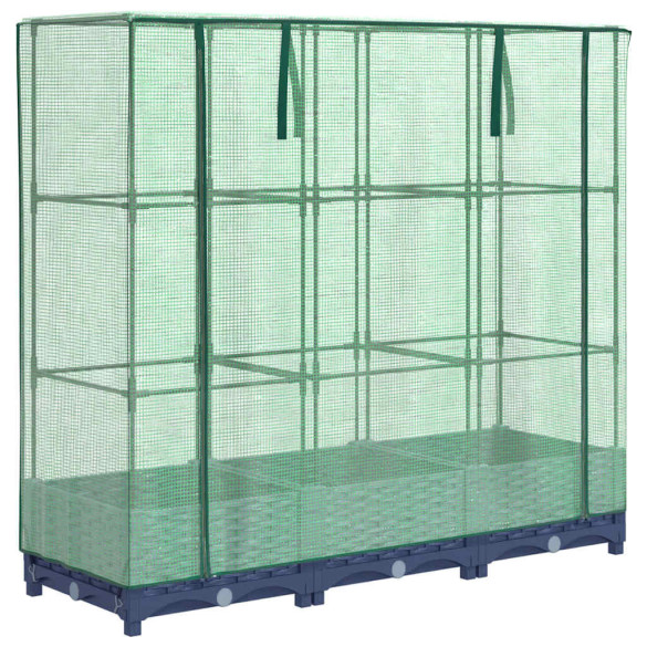 Strat Înălțat cu Seră Ratan - Protecție Plantă | Comandă Acum