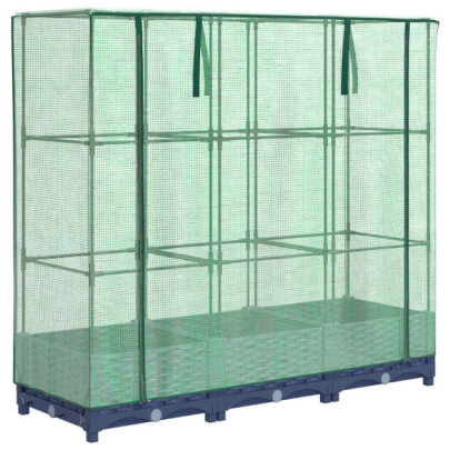 Strat Înălțat cu Seră Ratan - Protecție Plantă | Comandă Acum