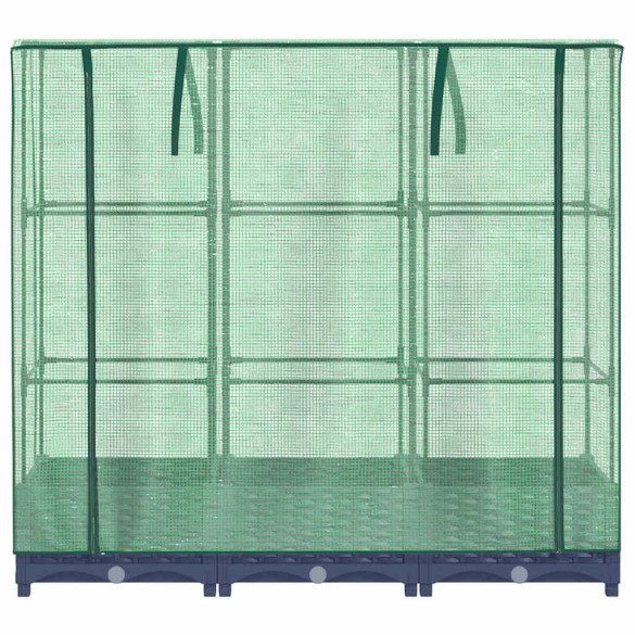 Strat Înălțat cu Seră Ratan - Protecție Plantă | Comandă Acum