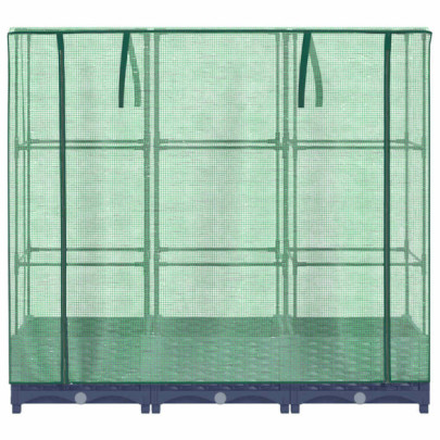 Strat Înălțat cu Seră Ratan - Protecție Plantă | Comandă Acum