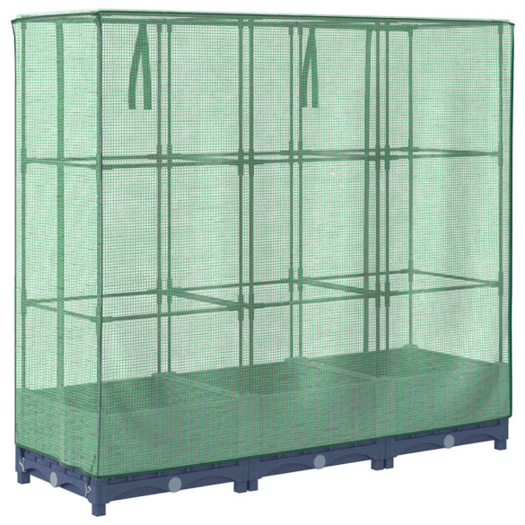 Strat Înălțat cu Seră Ratan - Protecție Plantă | Comandă Acum