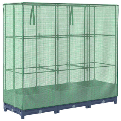 Strat Înălțat cu Seră Ratan - Protecție Plantă | Comandă Acum