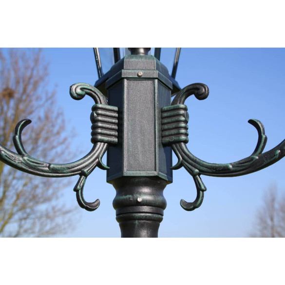 Stâlp Lampă Grădină 2 Brațe Aluminiu | Iluminat Exterior Stâlp Lampă Grădină 2 Brațe Aluminiu | Iluminat Exterior