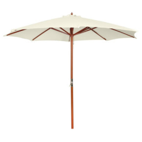 Umbrelă de Soare 300x258 cm - Alb Nisipiu - Livrare Gratuită