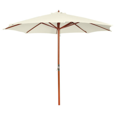 Umbrelă de Soare 300x258 cm - Alb Nisipiu - Livrare Gratuită
