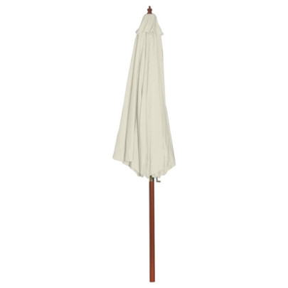 Umbrelă de Soare 300x258 cm - Alb Nisipiu - Livrare Gratuită