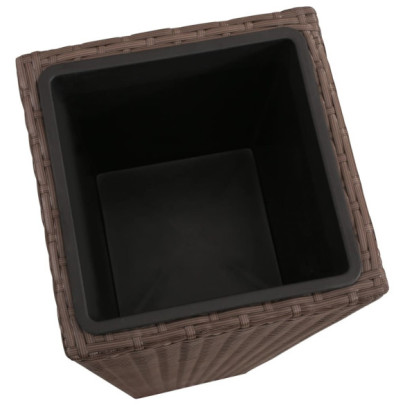 Set 3 Straturi Înălțate Grădină - Ratan Polietilenă