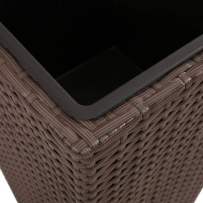 Set 3 Straturi Înălțate Grădină - Ratan Polietilenă