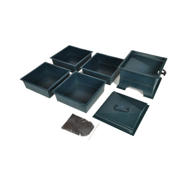 Fermă de Râme 4 Tăvi - Compostor Ecologic | Livrare Gratuită