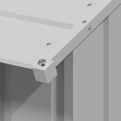 Casă pentru câini din oțel galvanizat - Livrare gratuită