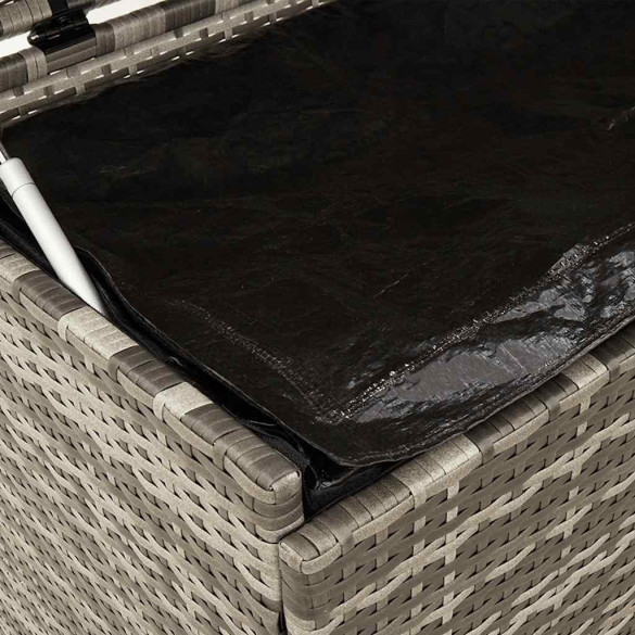 Ladă Depozitare Grădină cu Roti - Gri 160x55x75 cm