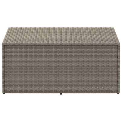 Cutie Depozitare Grădină Polirattan Gri - 110x50x58 cm
