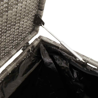 Cutie Depozitare Grădină Polirattan Gri - 110x50x58 cm