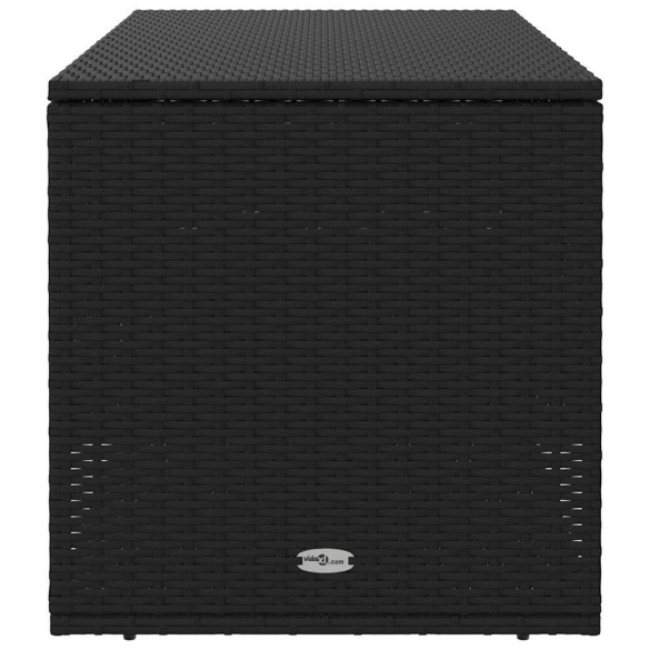 Cutie Perne Exterior Ratan Poliester Negru | Livrare Gratuita