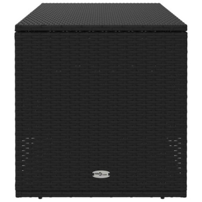 Cutie Perne Exterior Ratan Poliester Negru | Livrare Gratuita