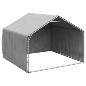 Canisă Câini Exterior 2x2m Oțel Galvanizat - Livrare Gratuită