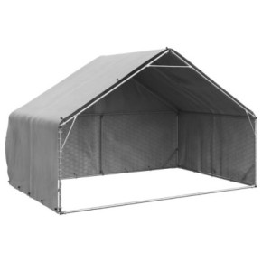 Canisă Exterior Câini 3x2m - Oțel Galvanizat | Livrare Gratuită
