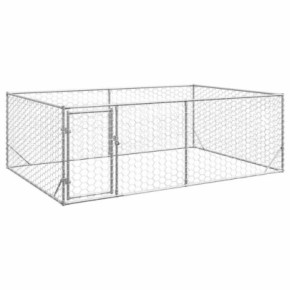 Canisă Exterior Câini 3x2x1 m - Oțel Galvanizat Rezistent