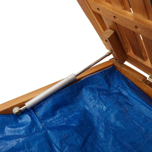 Cutie perne exterior lemn masiv salcâm | Depozitare grada