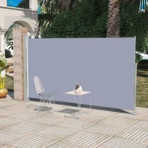 Copertină Laterală Retractabilă Gri - 160x300 cm